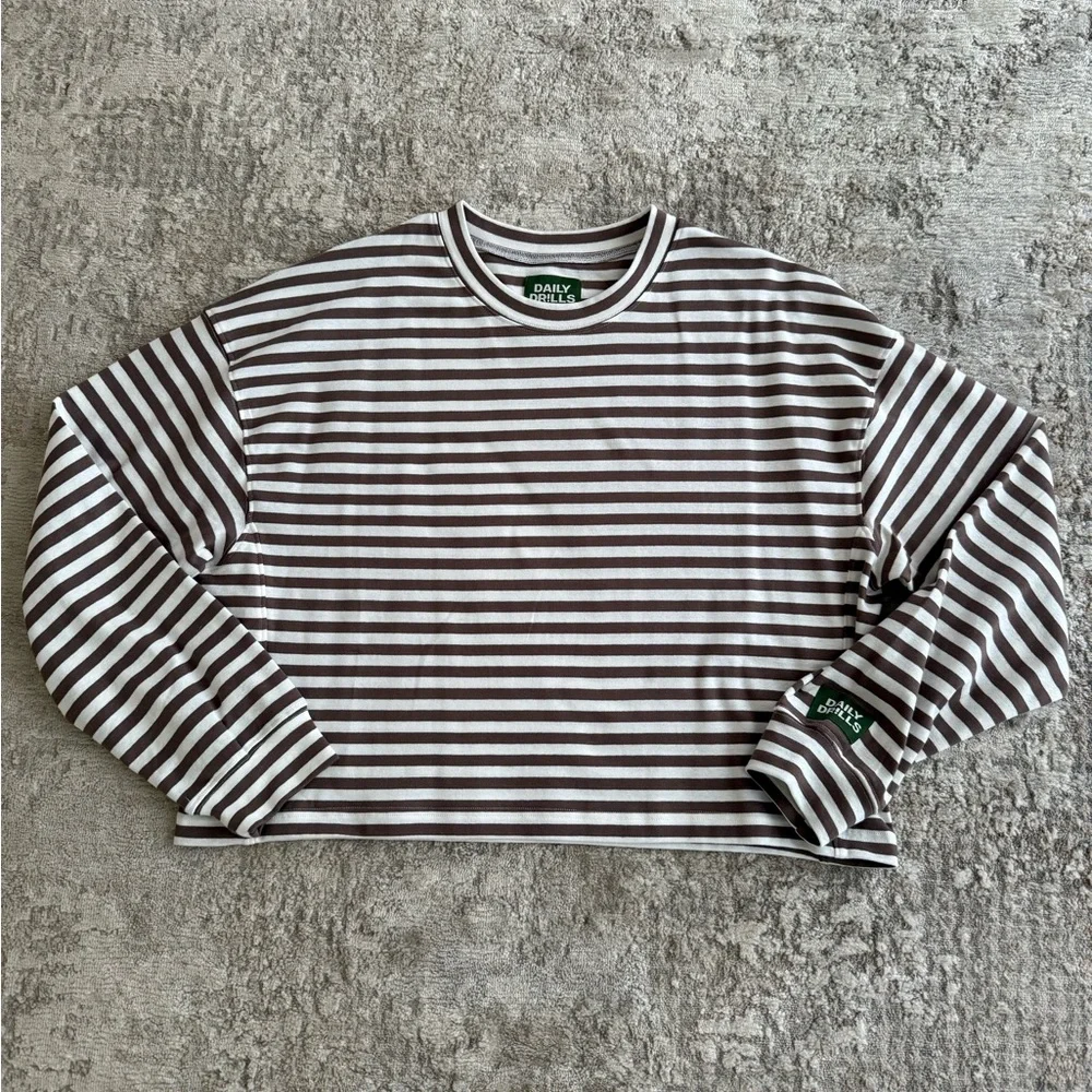 Daily Drills Striped Cotton Long Sleeve - Picture 2 of 2
